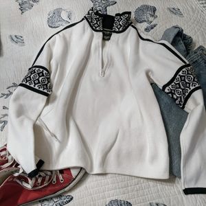 Eddie Bauer cropped sweater